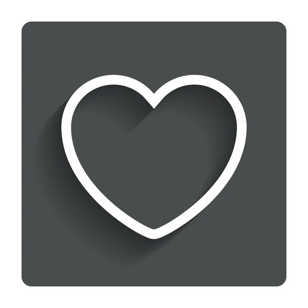 Heart sign icon. Love symbol. — Stock Vector