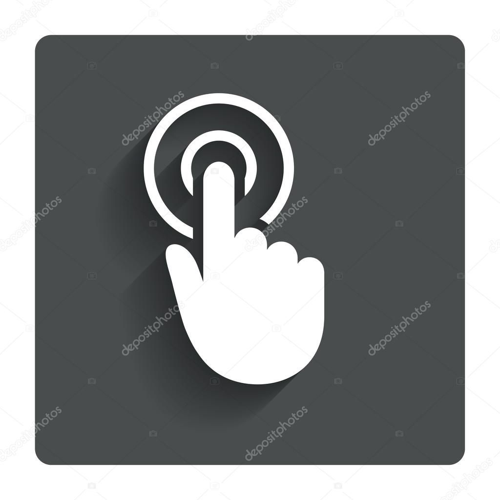 Hand cursor sign icon. Hand pointer symbol.
