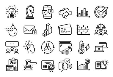 3D grafik vektör kümesi, onaylandı ve karşılama çizgisi simgeleri ayarlandı. Takvim raporu, para cüzdanı ve kredi kartı etiketi. Bulut paylaşımı, ürün bilgisi ve diyagram grafik simgeleri. Vektör