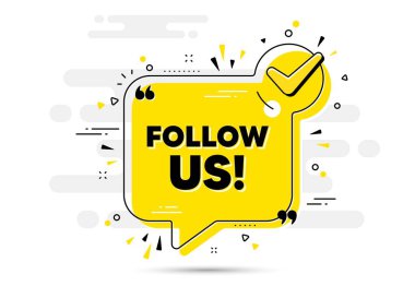 Mesajımızı takip et. İşaretli sohbet pankartı. Özel teklif işareti. Süper teklif sembolü. Onaylanmış sohbet mesajımızı takip edin. Kontrol listesi geçmişi. Vektör