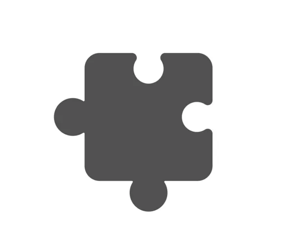 Ícone Peça Puzzle Jigsaw Sinal Forma Jogo Elemento Estratégia Negócios — Vetor de Stock
