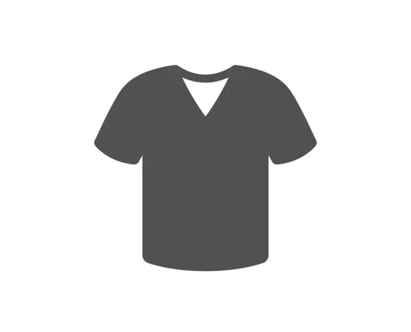 Icono Camiseta Camiseta Con Signo Desgaste Tela Símbolo Ropa Deportiva — Vector de stock