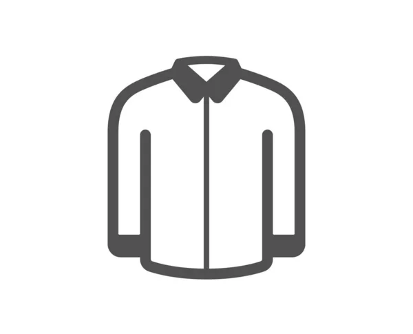 Overhemd Icoon Een Mannenshirt Zakelijke Slijtage Symbool Klassieke Platte Stijl — Stockvector