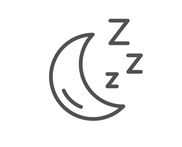 Ícone Linha Lunar Sinais Sono Símbolo Lunar Noite Elemento Design — Vetor de Stock