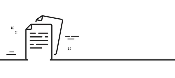 文書線のアイコン ファイルのサイン オフィスノート記号 最小限の線のイラストの背景 ドキュメント行のアイコンパターンバナー ホワイトウェブテンプレートのコンセプト ベクトル — ストックベクタ