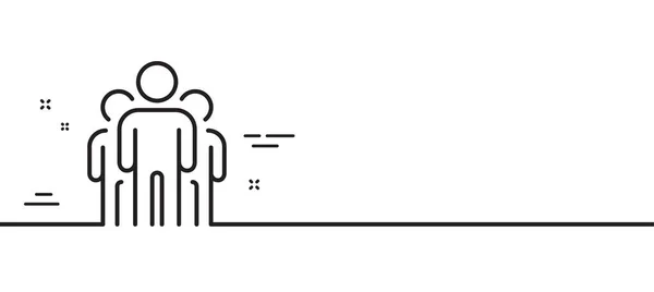 Піктограма Групового Рядка Знак Управління Бізнесом Символ Командної Роботи Тло — стоковий вектор