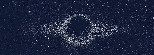 Cielo Notturno Con Stelle Motivo Lunare Sullo Sfondo Dell Universo — Vettoriale Stock