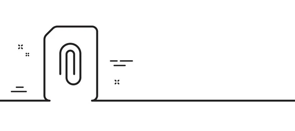 Fügen Sie Das Dokument Zeilensymbol Hinzu Hinweisschild Papierseitenkonzept Symbol Daten — Stockvektor