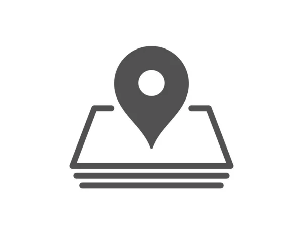 Das Pin Qualitätssymbol Der Karte Wegweiser Wegweiser Symbol Klassischer Flacher — Stockvektor