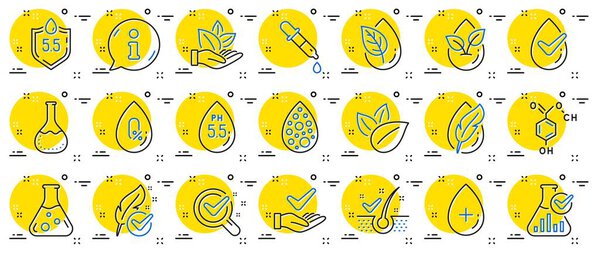 Никаких искусственных красок, иконки бесплатной линии против перхоти. Дерматологически проверенные, безалкогольные и парабеновые химические формулы иконы. Гипоаллергенные тесты, нейтральный ph и органический. Вектор