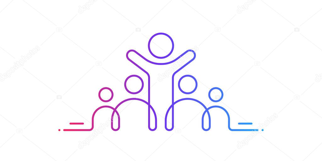 Inclusion and diversity culture equity icon. Group of persons with gender equality. Inclusion infographic symbol. Disability rights. Culture team group. Social equity and gender equality. Vector