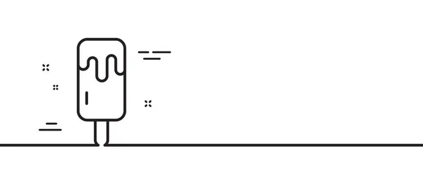 Мороженое Палочке Знак Ванильного Мороженого Замороженный Символ Летнего Десерта Иллюстрация — стоковый вектор