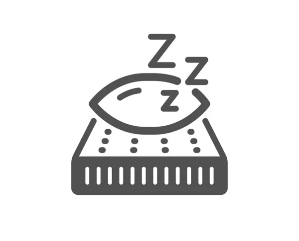 Matrac Minőségi Ikon Éjszakai Pihenő Tábla Párna Zzz Szimbólummal Klasszikus — Stock Vector