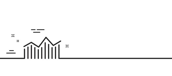 Finansal Grafik Çizelgesi Simgesi Ekonomik Grafik Işareti Borsa Simgesi Yatırımı — Stok Vektör