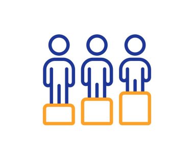 Eşitlik kültürü çizgisi simgesi. Eşitlik işareti. Cinsiyet çeşitliliği sembolü. Renkli ince çizgi ana hatları. Doğrusal biçim özsermaye simgesi. Düzenlenebilir felç. Vektör