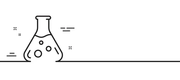 Icono Línea Laboratorio Química Signo Del Matraz Del Laboratorio Símbolo — Vector de stock