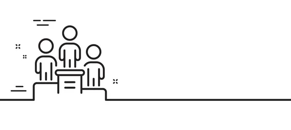 Піктограма Ділової Лінії Подіуму Знак Номінації Працівника Символ Командної Роботи — стоковий вектор