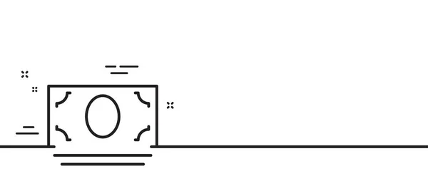 Icône Argent Comptant Signe Devise Bancaire Symbole Service Atm Illustration — Image vectorielle