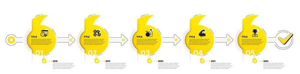 Zitate Lesezeichen Reise Infografiken Gym Infografik Timeline Mit Schritten Sportprozessdiagramm — Stockvektor