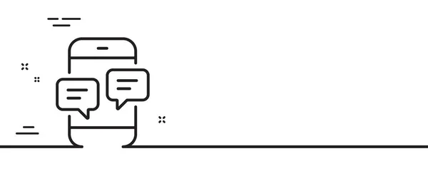 Εικονίδιο Τηλεφωνικής Γραμμής Πινακίδα Για Κινητά Συνομιλία Sms Σύμβολο Ελάχιστη — Διανυσματικό Αρχείο