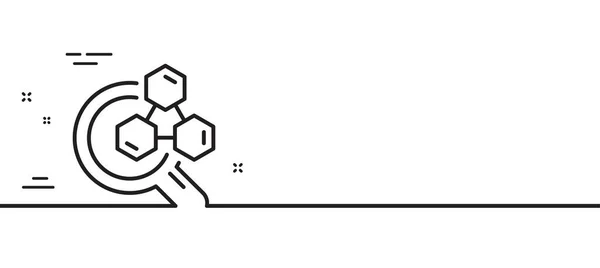 Het Pictogram Van Scheikundelijn Laboratoriumonderzoek Analyse Symbool Minimale Lijn Illustratie — Stockvector