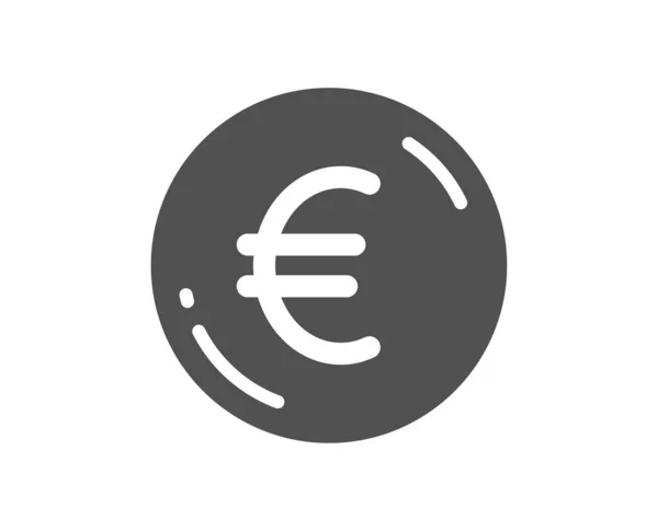 Euro Geld Pictogram Eur Valutateken Geld Munt Symbool Klassieke Platte — Stockvector
