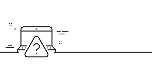 Icono Línea Pregunta Línea Señal Del Concurso Subcontratar Símbolo Soporte — Archivo Imágenes Vectoriales