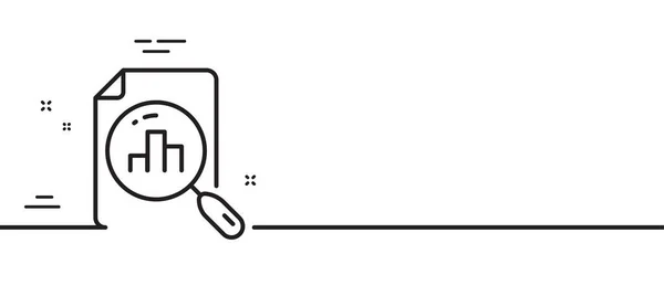 Icono Línea Gráfico Analítico Signo Gráfico Columnas Diagrama Crecimiento Símbolo — Vector de stock