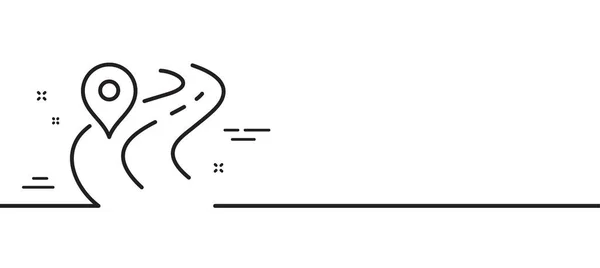 Ikona Drogowa Znak Ścieżki Symbol Gps Autostradzie Minimalne Tło Ilustracji — Wektor stockowy