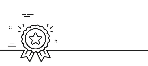 Icône Ligne Fidélité Des Points Bonus Symbole Programme Réduction Illustration — Image vectorielle
