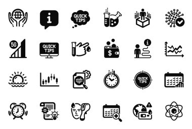 Atom çekirdeği, Seo istatistikleri ve Günbatımı simgeleriyle ilişkili Bilim Simgelerinin Vektör Kümesi. Elektronik termometre, takvim grafiği ve organik test işaretleri. Candlestick grafiği, artırılmış gerçeklik ve zaman. Vektör