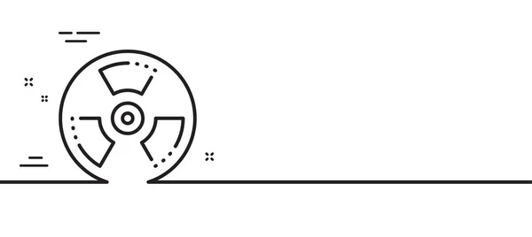 Значок Лінії Хімічної Небезпеки Лабораторний Токсичний Знак Символ Попередження Про — стоковий вектор