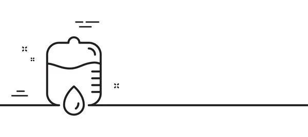 Medikamente Fallen Gegen Zeile Symbol Medizinische Geräte Unterzeichnen Minimale Zeilenillustration — Stockvektor