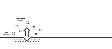 Temiz cilt çizgisi simgesi. Vücut ya da Yüz Bakımı işareti. Asgari çizgi çizimi arka planı. Temiz cilt çizgisi simgesi pankartı. Beyaz ağ şablonu konsepti. Vektör