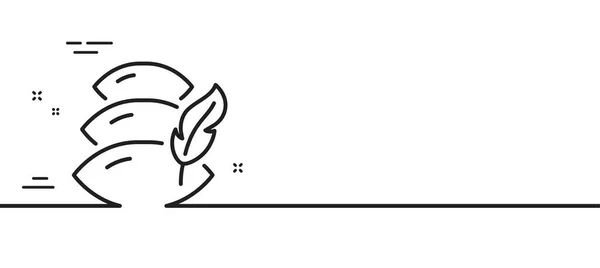 Kussenlijn Icoon Slaapcomfort Teken Nachtkussen Symbool Minimale Lijn Illustratie Achtergrond — Stockvector