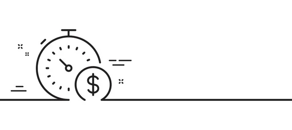 Иконка Линии Продаж Последнюю Минуту Вывеска Таймером Символ Времени Супермаркета — стоковый вектор
