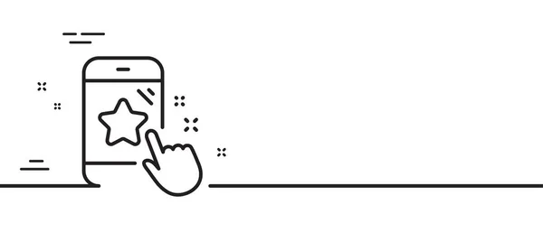 Icono Línea Calificación Estrella Señal Telefónica Retroalimentación Símbolo Satisfacción Del — Archivo Imágenes Vectoriales