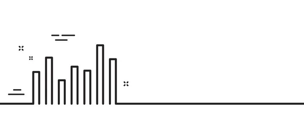 Значок Линии Диаграммы Столбца Финансовый График Символ Фондовой Биржи Бизнес — стоковый вектор