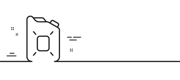 Een Olieleidingpictogram Benzine Dieselbrandstof Bord Aardolie Energie Symbool Minimale Lijn — Stockvector