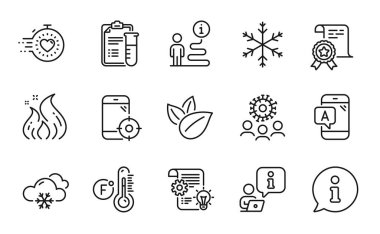 Bilim simgeleri ayarlandı. Zamanlayıcı, Kar Tanesi, Hava Durumu simgesi gibi simgeleri de içeriyor. Coronavirus, Ab testi, Seo telefon sembolleri. Çark, sertifika, ateş enerjisi. Organik ürünler, tıbbi analizler. Vektör