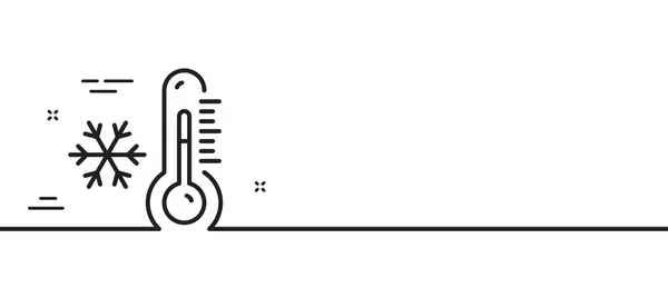 Значок Линии Низкого Термометра Диагностический Признак Температуры Символ Измерения Температуры — стоковый вектор
