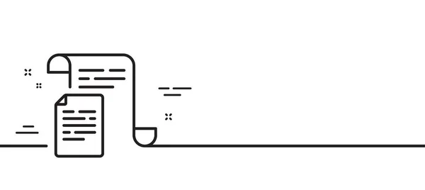 文書線のアイコン ファイルのサイン オフィスノート記号 最小限の線のイラストの背景 ドキュメント行のアイコンパターンバナー ホワイトウェブテンプレートのコンセプト ベクトル — ストックベクタ