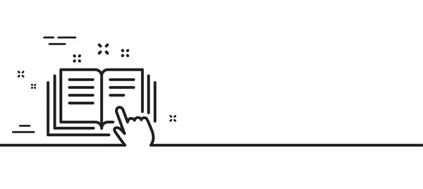 Ikona Řádku Technické Dokumentace Instrukční Značka Minimální Čára Ilustrace Pozadí — Stockový vektor