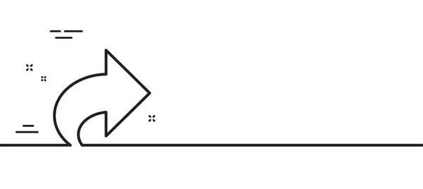 Compartir Icono Línea Flecha Enlace Arrowhead Símbolo Señal Comunicación Fondo — Archivo Imágenes Vectoriales