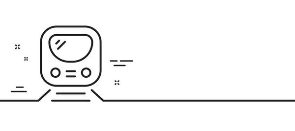 Ikona Metra Podziemny Znak Transportowy Metra Symbol Pociągu Kolejowego Minimalne — Wektor stockowy