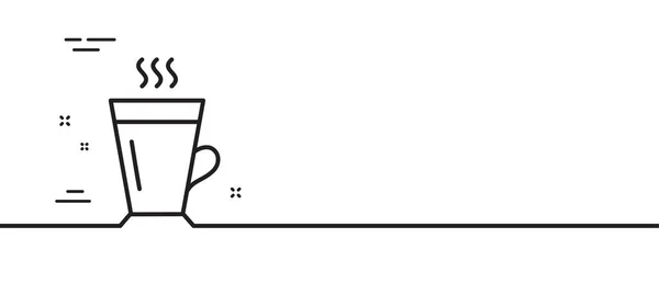 Icône Latte Café Chaud Thé Signe Symbole Boisson Fraîche Illustration — Image vectorielle