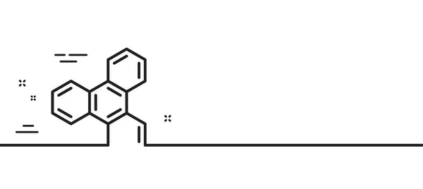 Pictogram Van Chemische Formule Chemie Lab Teken Analyse Symbool Minimale — Stockvector