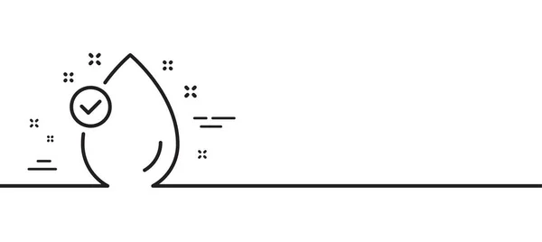 Vitamin Linie Symbol Öltropfzeichen Minimale Zeilenillustration Hintergrund Vitamin Linie Symbol — Stockvektor