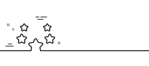 Значок Звездной Линии Лучший Знак Рейтинга Символ Рейтинга Иллюстрация Первой — стоковый вектор