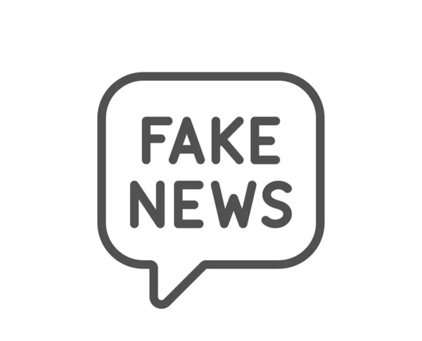 Fake News Ikone Propaganda Chat Zeichen Für Verschwörung Falsches Wahrheitssymbol — Stockvektor